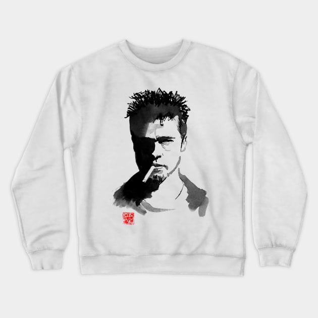 Brad Pitt Crewneck Sweatshirt by pechane